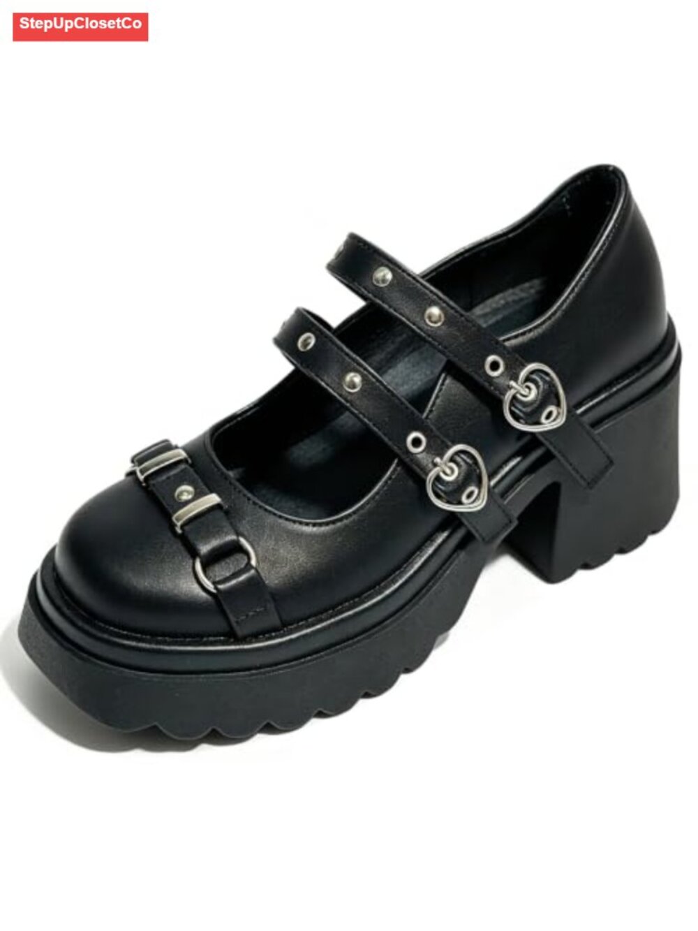 Lolita Platform Mary Jane Heels Kawaii Bow Lace Pearl Pumps